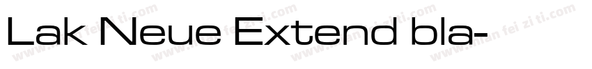 Lak Neue Extend bla字体转换